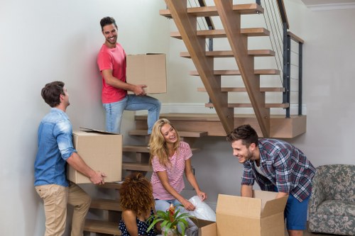 Removal van service for local moving in Lower Morden residential street
