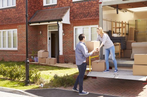Removal van and moving team serving residential homes in Lower Morden