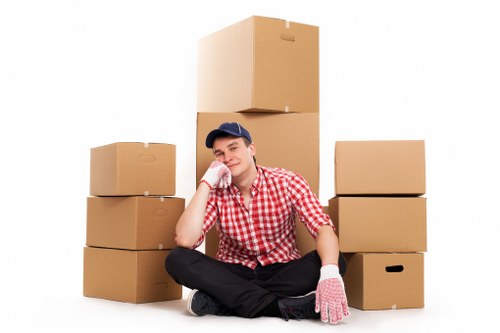 Professional moving van service for a family relocation in Lower Morden
