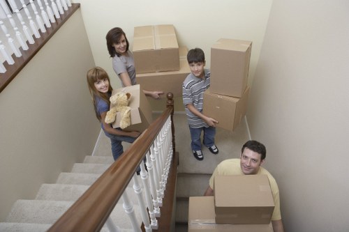 Local moving team loading household items in Lower Morden